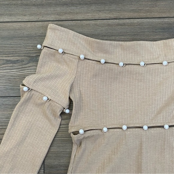 H:Ours Delhia Mini Dress In Camel - Picture 4 of 13